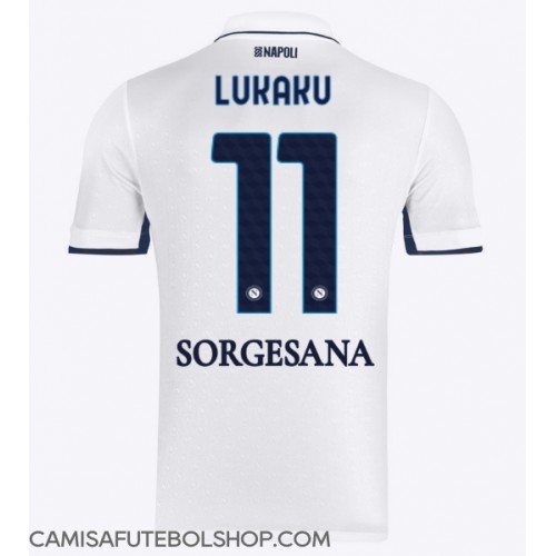 Camisa de time de futebol SSC Napoli Romelu Lukaku #11 Replicas 2º Equipamento 2024-25 Manga Curta